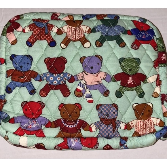 Vera Bradley Teddy Bear Cord Organizer Pouch NWT - Picture 2 of 7